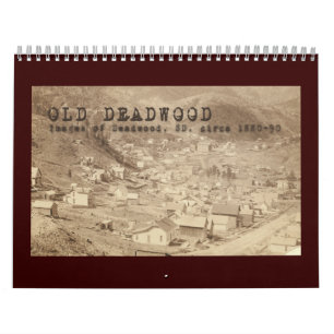 Calendário de 12 Meses do Antigo Deadwood