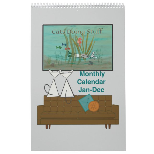 Calendário de 12 meses do Cats Fazendo Coisas (Capa)