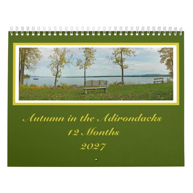 Calendário de 12 Meses Fall Colors Adirondack (Capa)