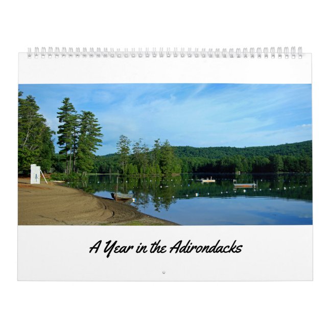 Calendário de 12 Meses para as Montanhas Adirondac (Capa)