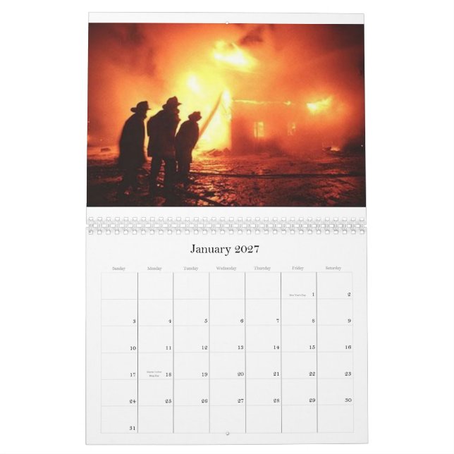 Calendário de 2008 fogos - personalizado (Jan 2027)