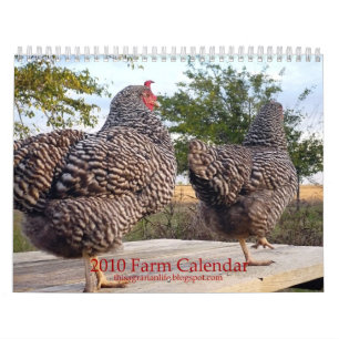 Calendário de 2010 fazendas