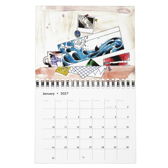 Calendário de 2011 de estática AlaDANG (Jan 2027)