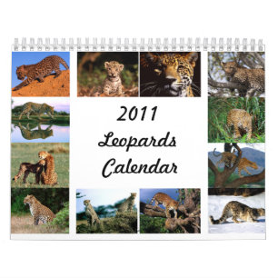 Calendário de 2011 leopardos