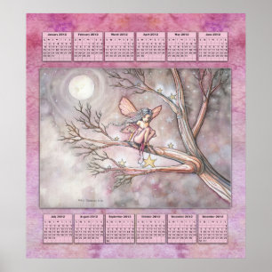Calendário de 2012 Fada Poster para Meninas Pequen