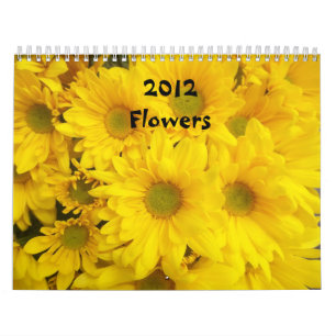 Calendário de 2012 flores
