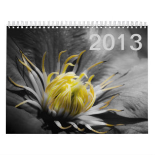 Calendário de 2013 flores