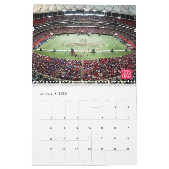 Calendário de 2013 WSSU (Jan 2026)