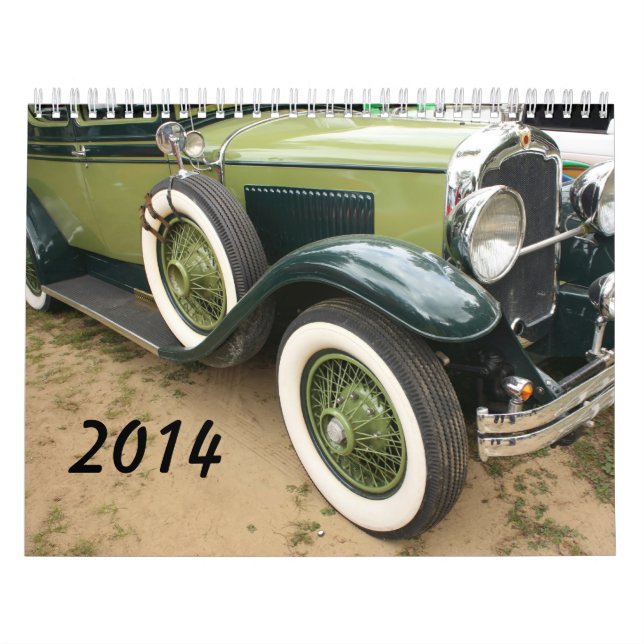 calendário de 2014 carros antigos (Capa)
