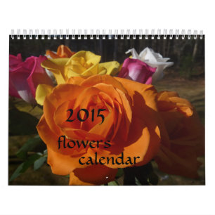 Calendário de 2015 flores