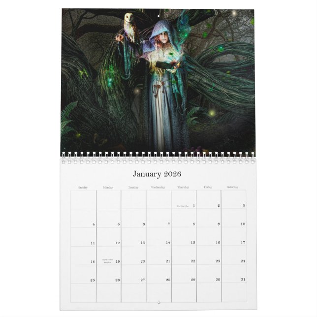 Calendário de 2015 senhoras Mystical & de mulheres (Jan 2026)