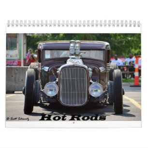 Calendário de 2016 hot rod & de Ros da rua