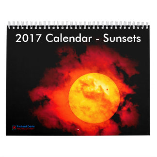 Calendário de 2017 - Pôrs do sol (Informações Cult