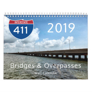 Calendário de 2019 pontes & de passagem superiores