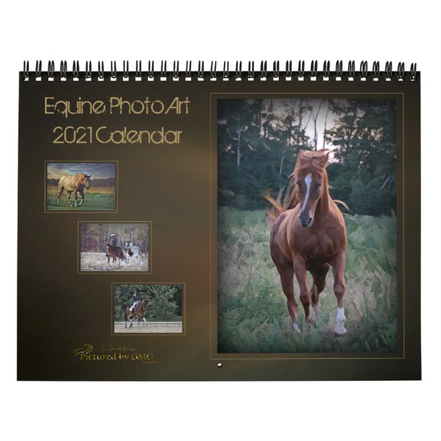 Calendário de 2021 sobre Equine Fine Art (Capa)