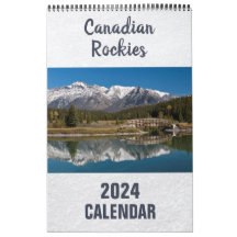 Calendário de 2024 do Canadian Rockies