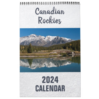 Calendário de 2024 do Canadian Rockies