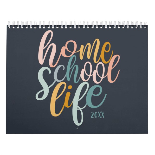 Calendário de 2024 do Homechool Life Bonito (Capa)