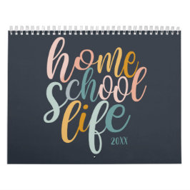 Calendário de 2024 do Homechool Life Bonito