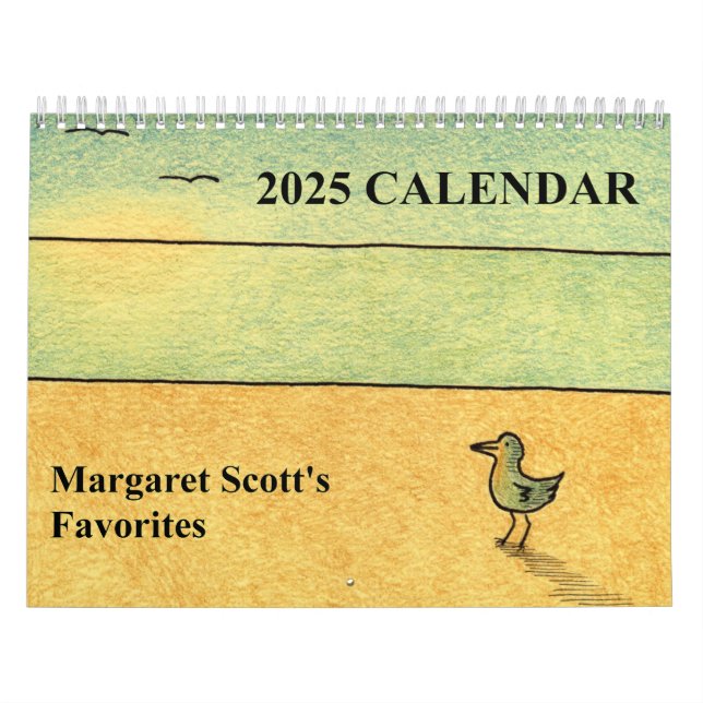 Calendário de 2025 com arte original. (Capa)