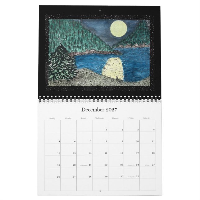 Calendário de 2025 da Coleção do Whimslee (Dez 2027)
