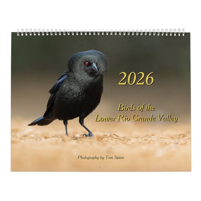 Calendário de 2026 - Aves do Vale do Baixo Rio Gra (Capa)
