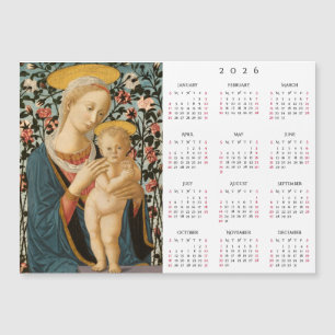 Calendário de 2026 da Arte Vintage de Madona e Men