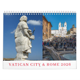 Calendário de 2026 da Cidade do vaticano e Roma
