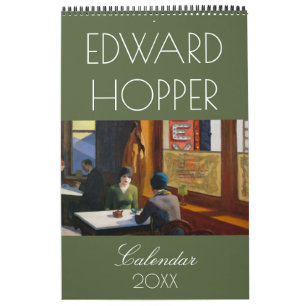 Calendário de 2026 das pinturas de Edward Hopper