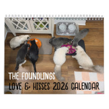 Calendário de 2026 de Amor e Repreensões - os Enje