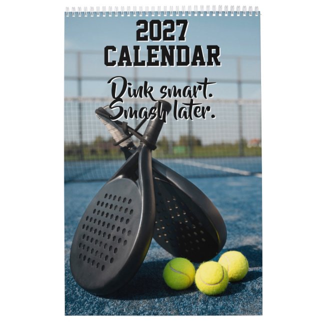 Calendário de 2027 Citações Engraçadas de Pickleba (Capa)