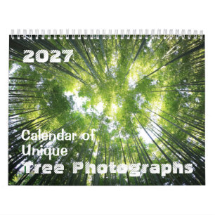 Calendário de 2027 de Fotografias Únicas de Árvore