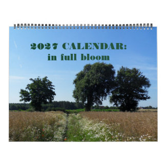 Calendário de 2027: um ano em flor