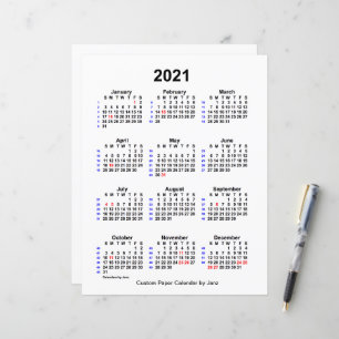Calendário de 52 semanas de feriado personalizado