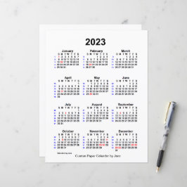 Calendário de 52 semanas de feriado personalizado