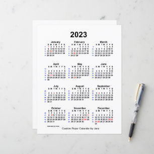 Calendário de 52 semanas de feriado personalizado