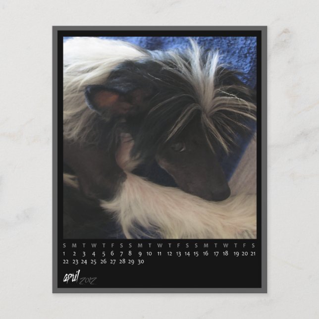 calendário de abril de 2012 (Frente)