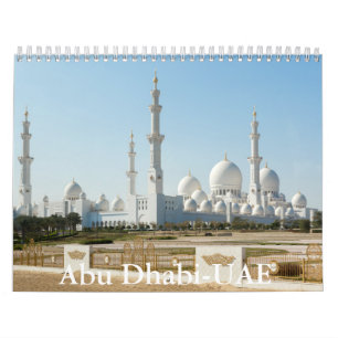 Calendário de Abu Dhabi-Emirados Árabes Unidos