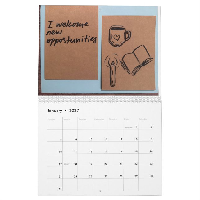 Calendário de afirmações de 2025 (Jan 2027)