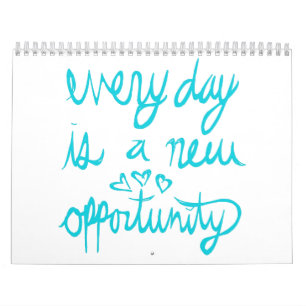 Calendário de afirmações positivas