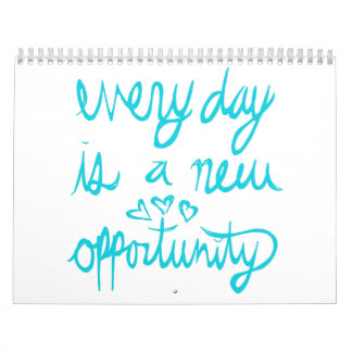 Calendário de afirmações positivas