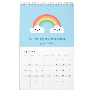 Calendário de Afirmações Positivas Motivacionais K