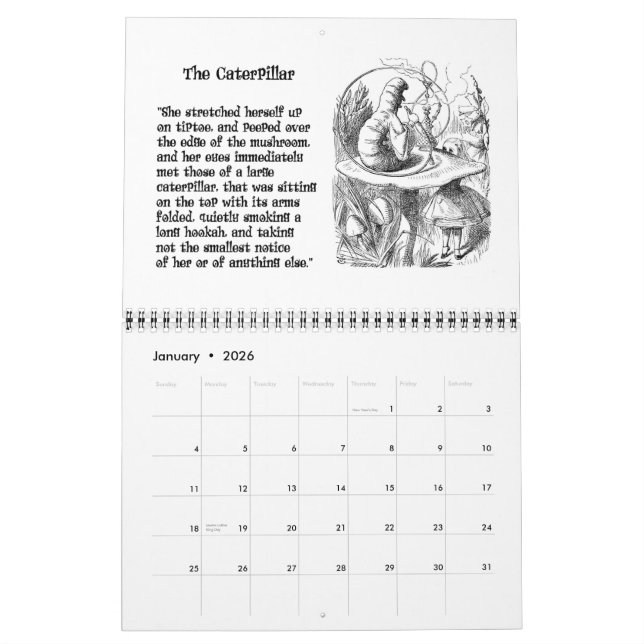 Calendário de Alice 2007 (Jan 2026)