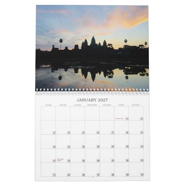 Calendário de Angkor Wat 2012 (Jan 2027)