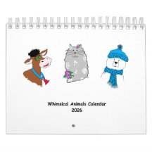 Calendário de Animais Caprichosos 2026 ...