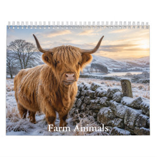 Calendário de Animais da Fazenda