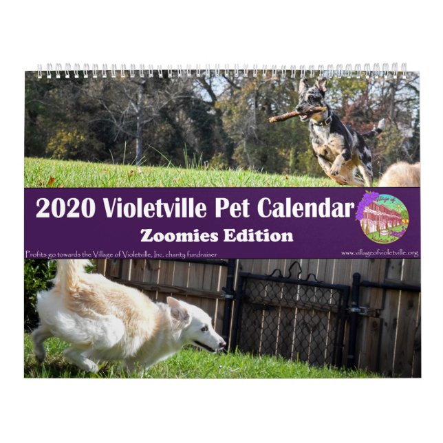 Calendário de Animais de Estimação Violetville - 2 (Capa)