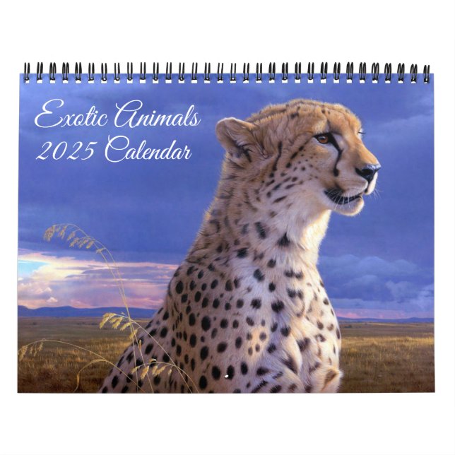 Calendário de Animais Exóticos (Capa)