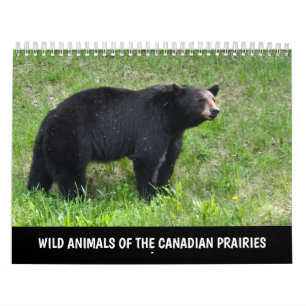 Calendário de Animais Selvagens das Planícies Cana