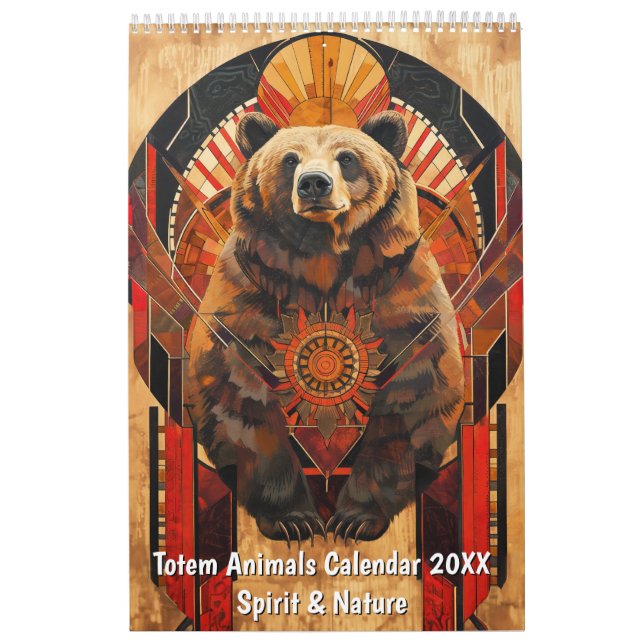 Calendário de Animais Totem 2026 – Espírito & Natu (Capa)